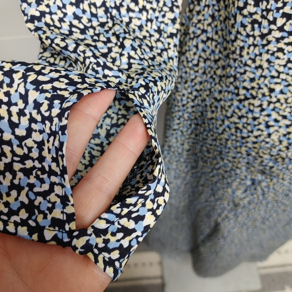 H&M patterned tie back midi dress S - Picture 8 of 13